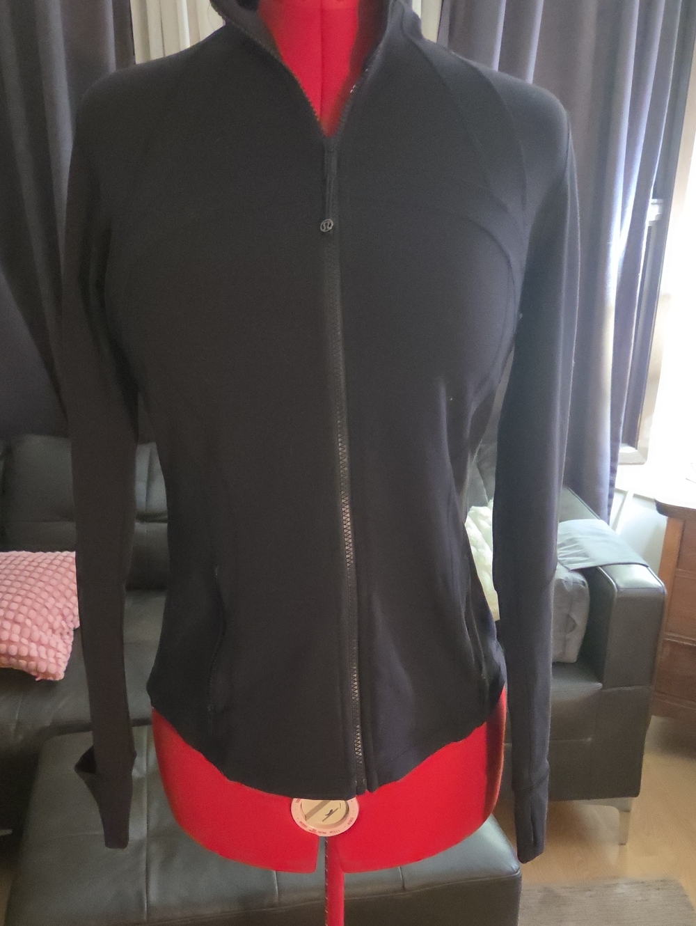 lululemon athletica Black Full-Zip Bomber Jacket